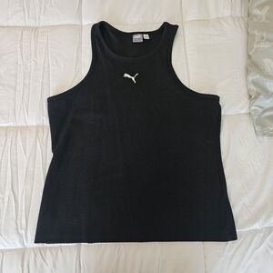 Puma Black Sleeveless Tank Top